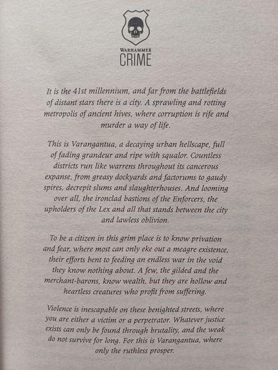 Warhammer Crime Bloodlines by Chris Wraight (Games Workshop Fantasy Murder Mystery 2022)