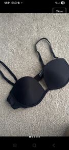wonderbra black adjustable padded bra