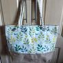 Big beach bag with rope handles. Leaves pattern. NEW Image 2