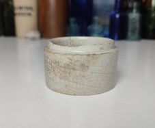 207 - Antique Vintage Chemist Stoneware Medicinal Cream Jar Pot