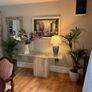 Travertine Glass tables for sale Image 3