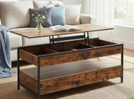 main image for ad Height-Adjustable Lift-Top Coffee Table XL  with Storage 120 cm Industrial Design