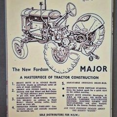 Vintage Style  Metal Sign. Vintage tractor advertisement.