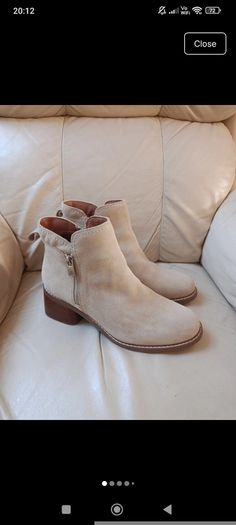 River Island suede beige boots