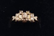 14k gold ring with 18ct diamonds setting
