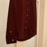 American Eagle Mens Burgundy Shirt Image 5