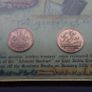 Genuine 1809 Shipwreck Treasure - Framed 10 Cash Copper Coins From The Admiral Gardner Image 3
