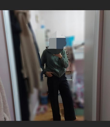 Black wide jeans