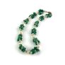 Vintage green chalcedony necklace Image 4
