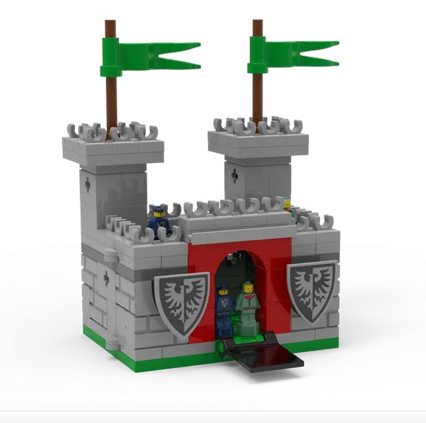 LEGO Micro Castle Set 5008074 with 2 Microfigures Promotional Item This Is A Promotional Lego Set You Can Not Buy In Shops