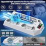 FREE EXPRESS SHIPPING PS5 Stand with Cooling Station and Controller Charging Station for Playstation 5 Console, PS5 Accessories with 3 Levels Cooling Fan/Headset Holder, 3 USB Hub Image 5