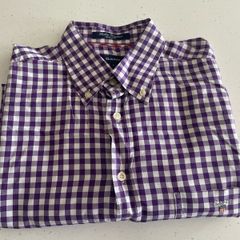 Gant washer gingham shirt size large