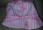 Pink Burberry bucket hat