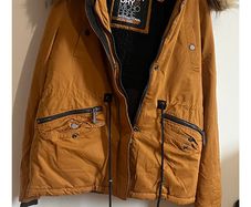 Superdry Parka Mustard Yellow Jacket