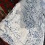 TWO VINTAGE THICK FRENCH toile de jouy fabric cushions Image 8