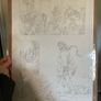 Ra's al Ghul Batman Original pencil drawn comic book page by Roger Cruz Robin Annual #1 Image 7