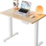 80cm Small Electric Standing Desk Adjustable Height, 4 Memory Height Settings Image 10