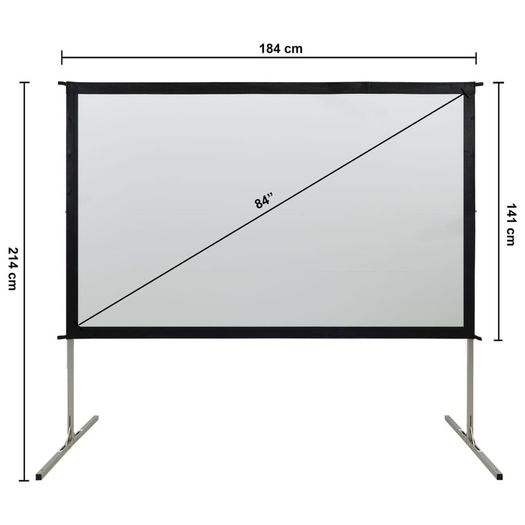 Fast-Fold Projection Screen 84" 16:9