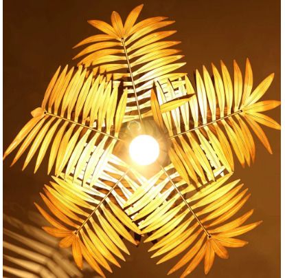 BRAND NEW Coconut tree chandelier tropical bohemian style hanging LED lights