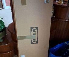 Free IKEA Billy bookcase (black) flatpack for collection (slightly damaged)