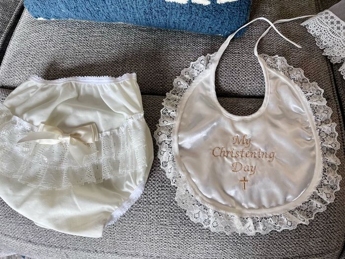 beautiful ivory christening dress