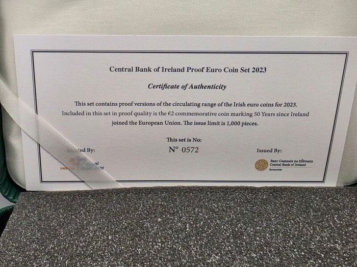 Ireland 2023 Euro Coin Proof Set in Original Holder with COA