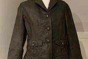 Leather jacket chocolate immaculate condition