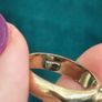 9ct Gold Vintage Blue Gemstone Ring Image 3