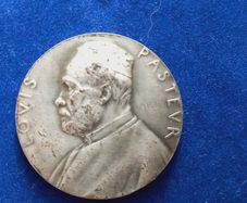 MEDICAL Medal - DOCTORS Louis-Pasteur - 1838 - silver 950% "AU"