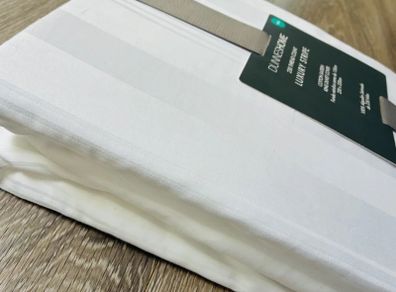 100% Cotton - Luxury Stripe Cotton Sateen King Duvet Cover - 230-thread count Sateen Cotton KING