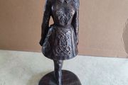 Vintage Genesis Fine Art Cold 27 CM. TALL Cast Bronze Resin Lady