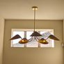Black and brass 5 lamp chandeliers Image 4