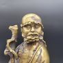 Antique / Vintage Chinese Bronze Immortal Wise Man Figurine Image 4