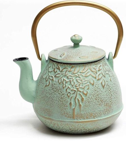 Toptier Japanese Cast Iron Teapot with Stainless Steel Tea Infuser, Durable Cast Iron Kettle Set, Retro Design Tea Kettle Coated with Full Enameled Interior 32 oz / 950 ml MULTIPLE COLOURS AVAILABLE, SEE PHOTOS (FREE POSTAGE)