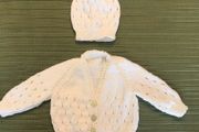 Baby Cardigan &amp; Hat 0 to 3 months