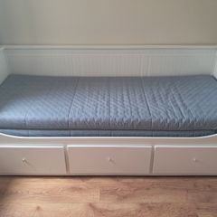 IKEA Hemnes bed with 3 drawers and two mattresses