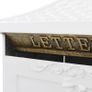 Pedestal Letterbox Aluminium Vintage Style Rustproof White Image 6