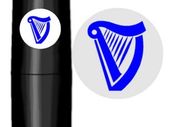 Ball Stamp - Blue Harp