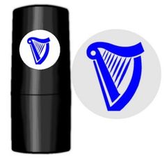 Ball Stamp - Blue Harp