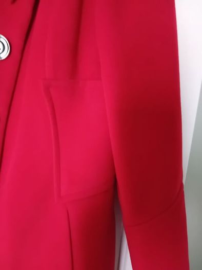 Warm Red Coat - UK 10 - Polish brand Zartex - RRP 200