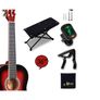 3/4 Classical Guitar for Kids Teenager Students Beginners with Nylon-String (36 Inches, Red Glossy) Image 4