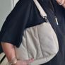 Cream Puffa bag Image 5