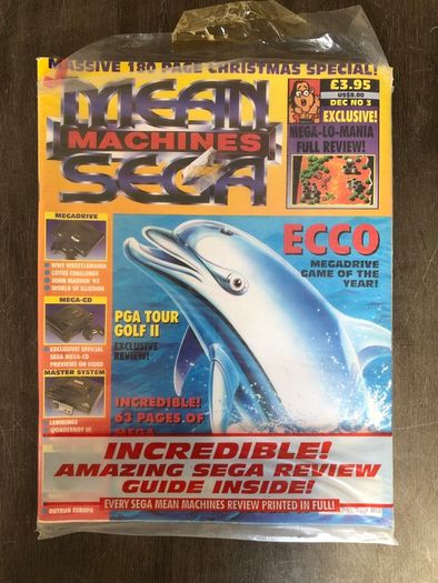 3 x Issues Mean Machines Sega Magazine