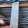 Seasalt Cornwall Organic Cotton Peach House Reversible Cowl Neck Top Navy Ditsy Stripe UK 10 Image 3
