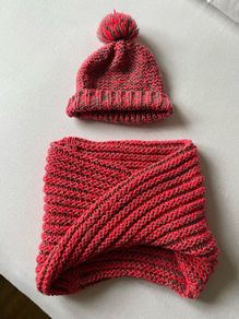 Hat & Chimney Scarf | Winter Set | Handmade with Soft Yarn