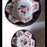 Rare Antique 19thC English Ironstone Imari Dinnerware Set 16 Pieces Image 2