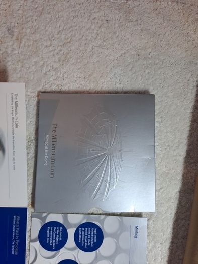 Millenium Dome 5 pound coin in presentation case