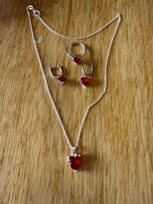 Silver 925 Heart set