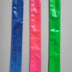 3x Reflective Slap On Wristbands  Green,Blue,Pink
