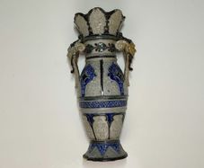 Rare and Unique Salt Glazed Stoneware Westerwald Vase 1800s